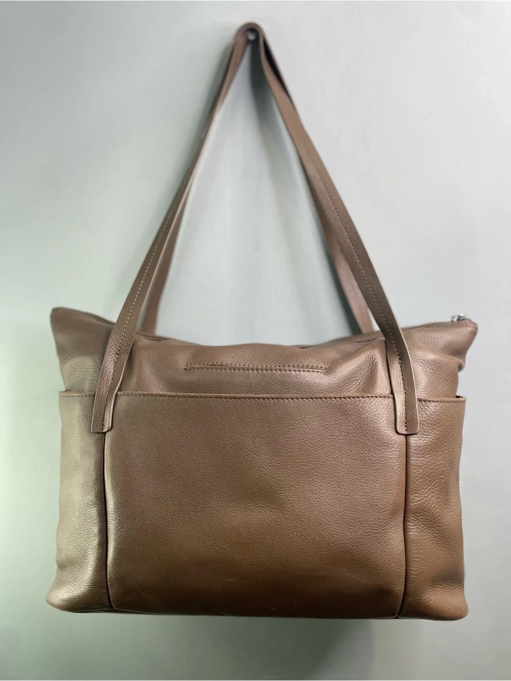 Hammitt Pebbled Leather Shoulder Bag in Tan